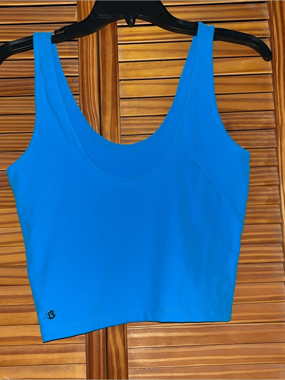 BuffBunny Collection Finesse Blue Crop Tank Size Medium - Picture 2 of 9